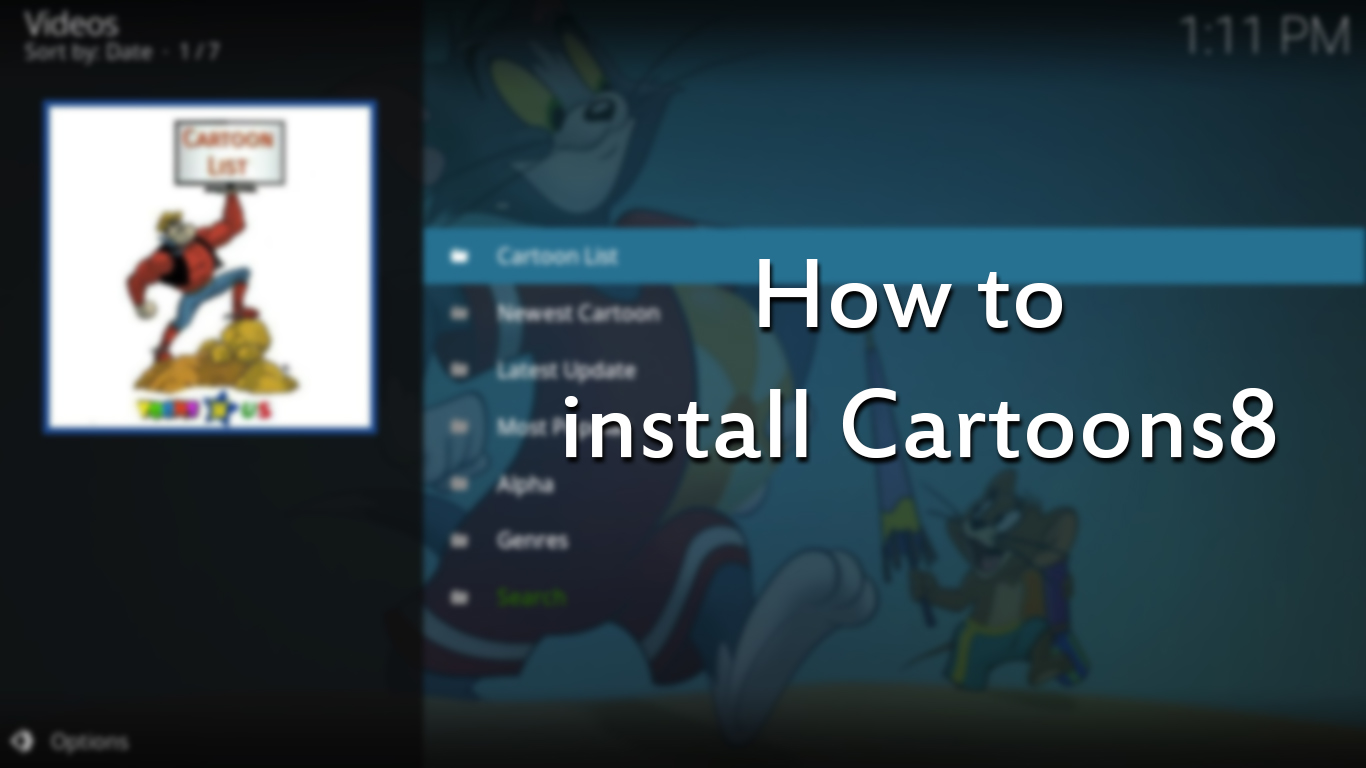 How to install Cartoons8